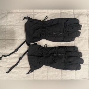 Burton Black Snow Gloves - Size Medium